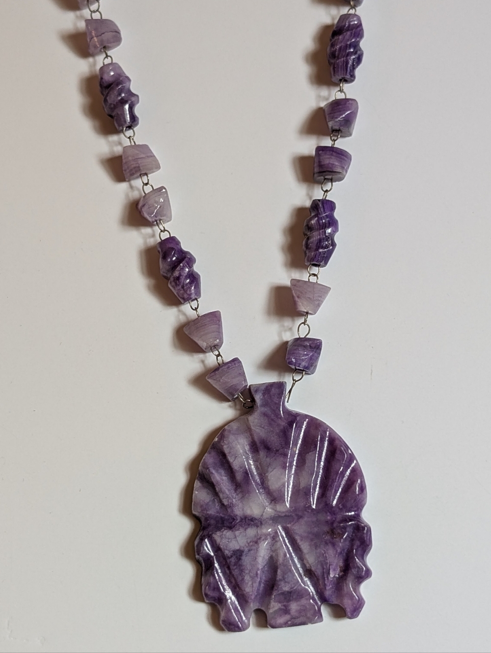 Elegant Purple Amethyst Beaded Necklace